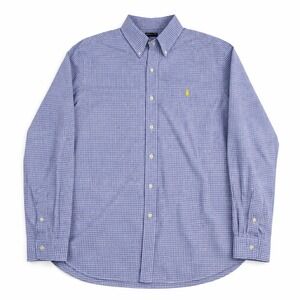 Ralph Lauren Classic Fit Gingham Shirt –‎ XXL Blue White READ